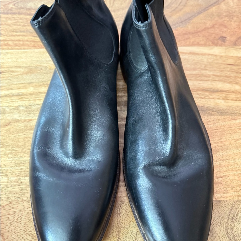 Bloomingdale’s Black Leather Chelsea Boots, Men’s size 11 - Picture 5 of 7